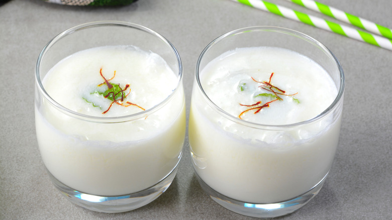 Two glasses of lassi