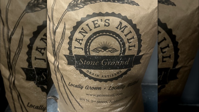 Bags of stone-ground flour