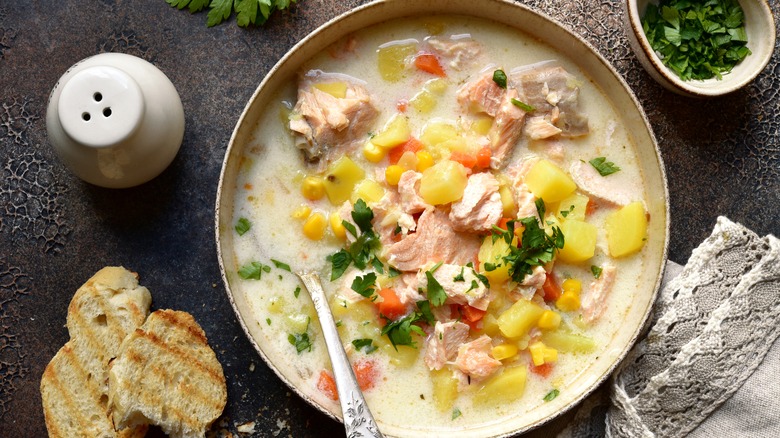 chowder in bowl