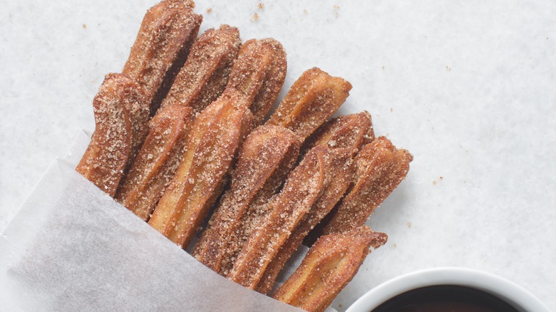 cinnamon sugar fried dough strips