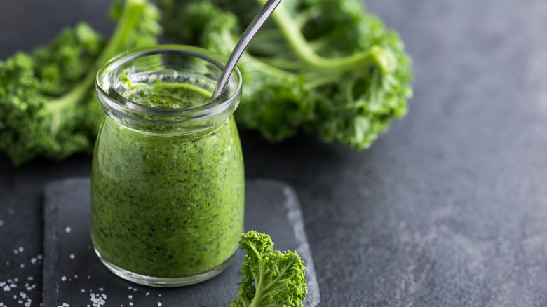 pesto in a jar