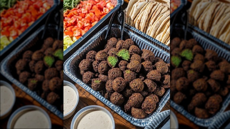 Container of falafel 