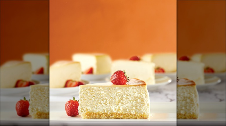 Slice of cheesecake