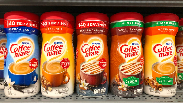 flavored Coffee Mate creamers