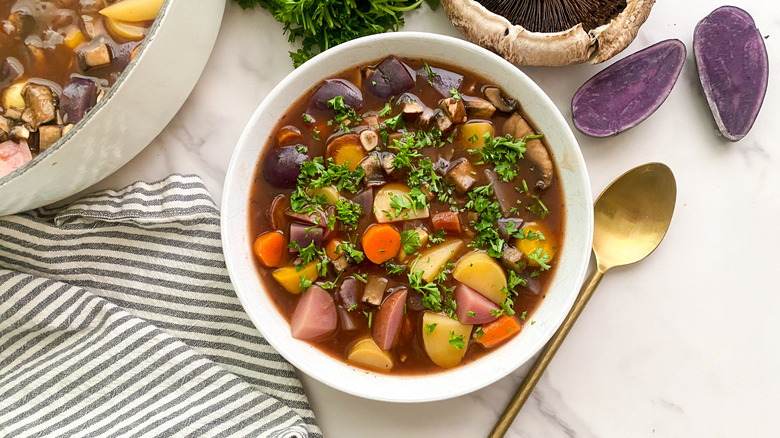 Bowl of mushroom pot roast