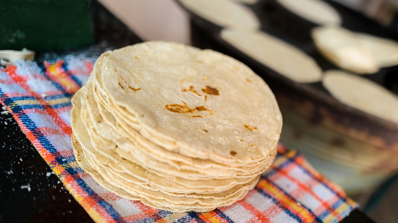 Stack of tortillas