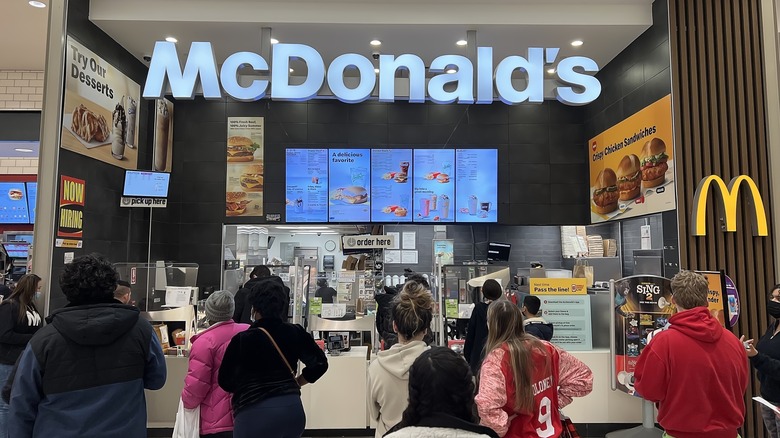 McDonald's counter