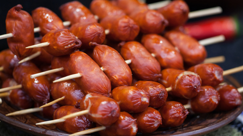 sausage skewers