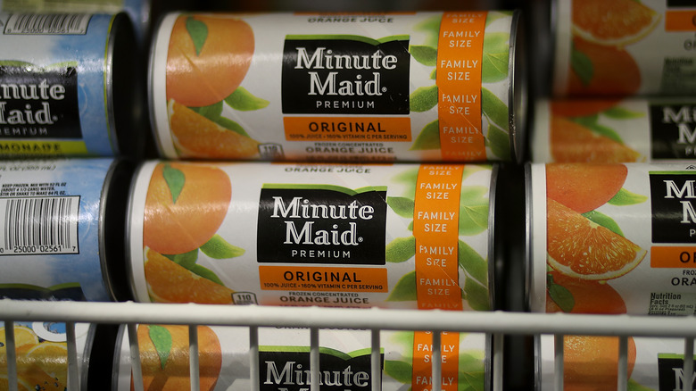 Frozen Minute Made orange juice