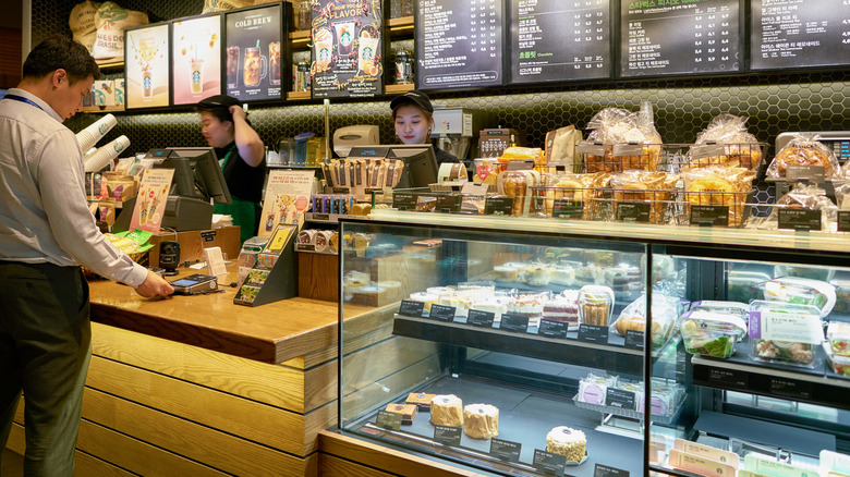 Starbucks pastry case