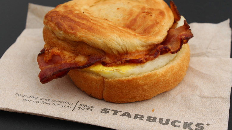 Hot breakfast sandwich