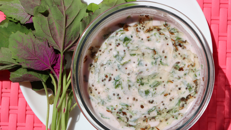 Lambsquarters made into a dip