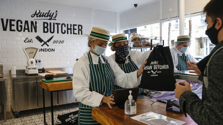 interior vegan butcher shop