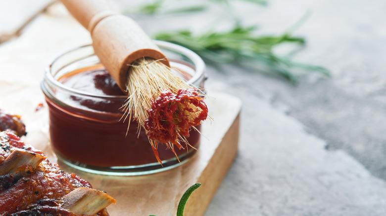 barbecue sauce with brush