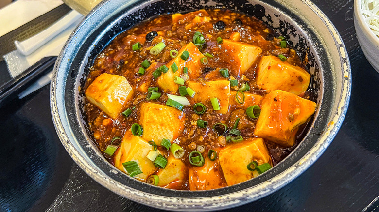 spicy tofu in Asian cuisine