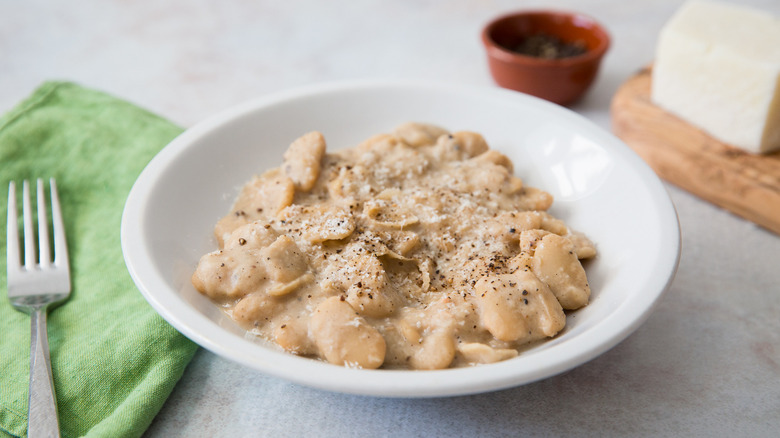 butter beans served on table