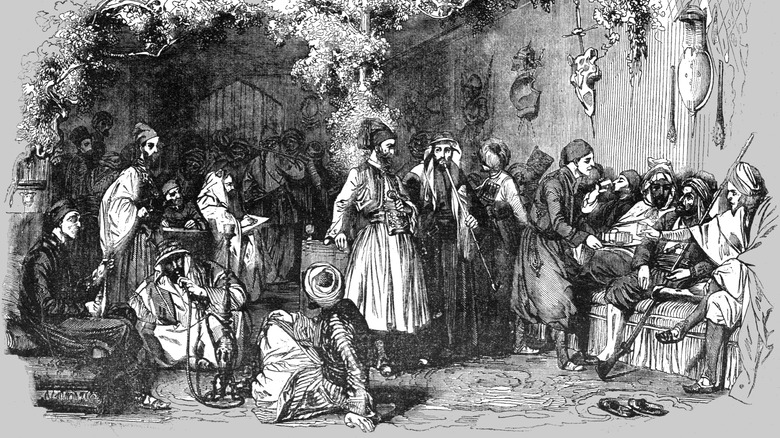 Turkish coffeehouse, 1800s