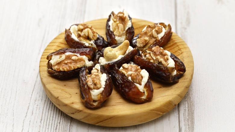 cheese stuffed dates with nuts