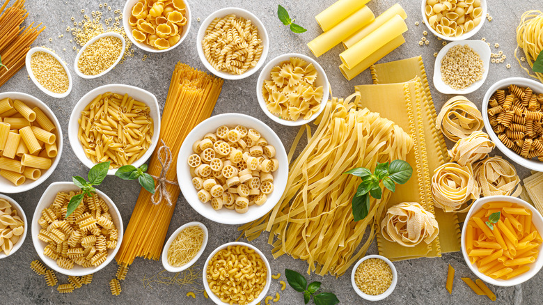 Bowls of pasta