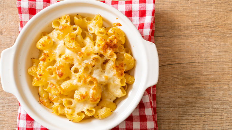 Mac and cheese in a bowl