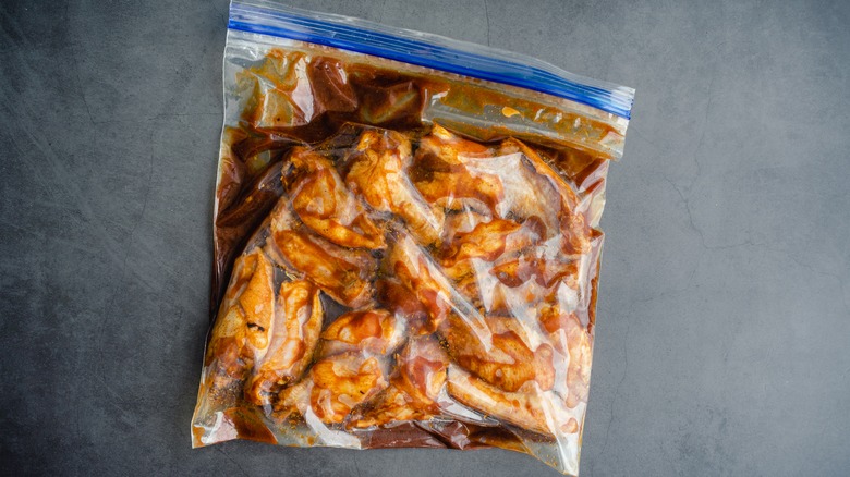 Marinating meat Ziplock bag