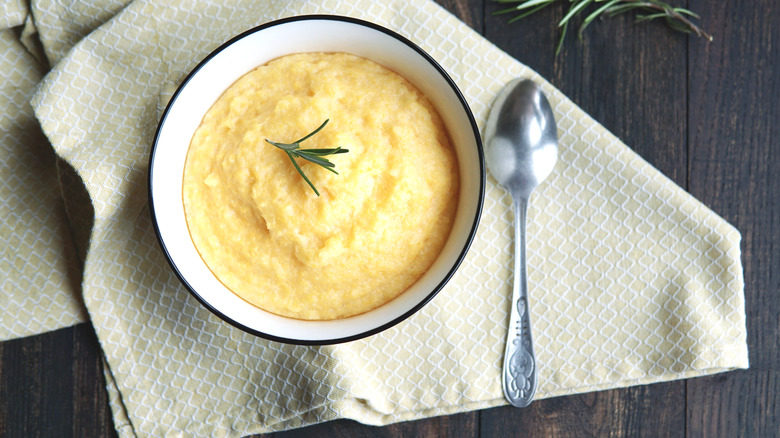 Polenta in bowl