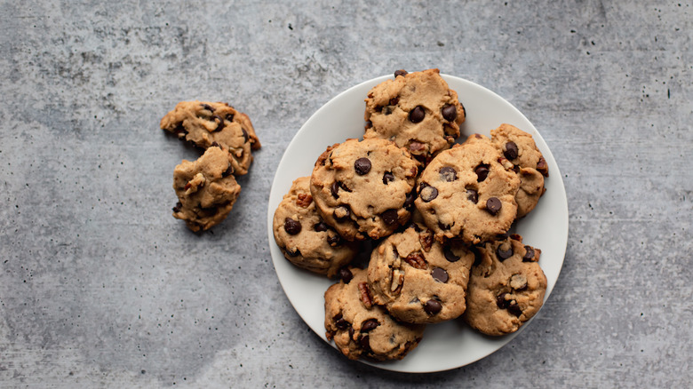 Cookies on plate