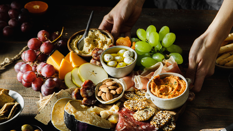 abundant charcuterie board