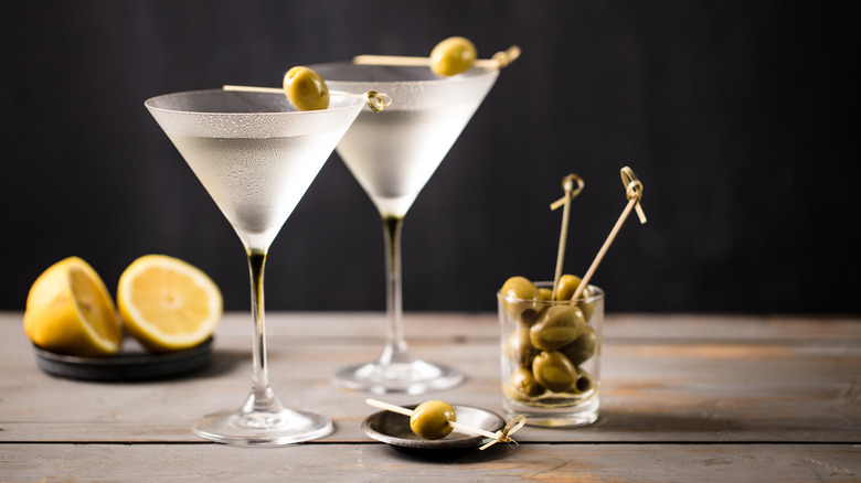 chilled martini glases