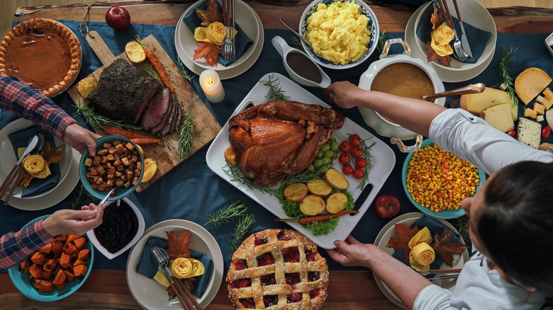 Thanksgiving Day spread