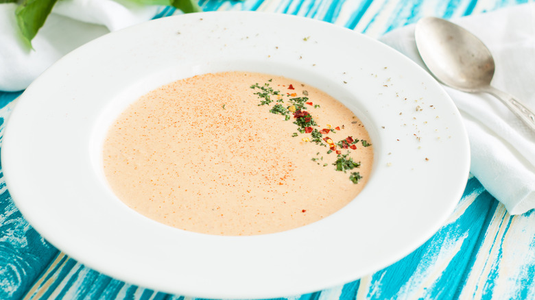 bowl of lobster chowder