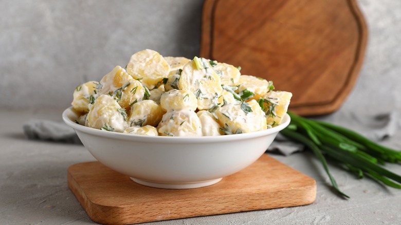 bowl of potato salad