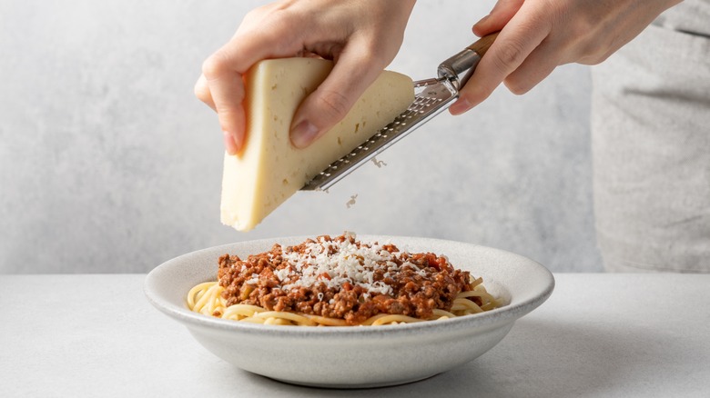 bowl of pasta with Bolognese