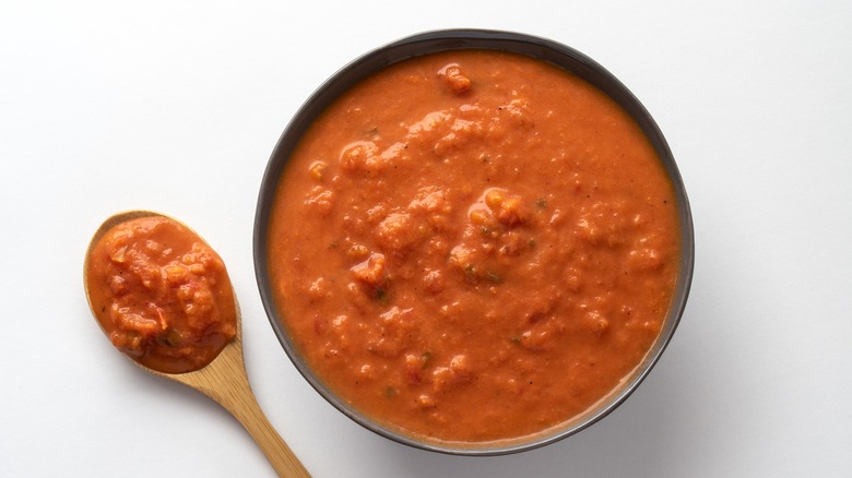 Vodka Sauce in Bowl with spoon