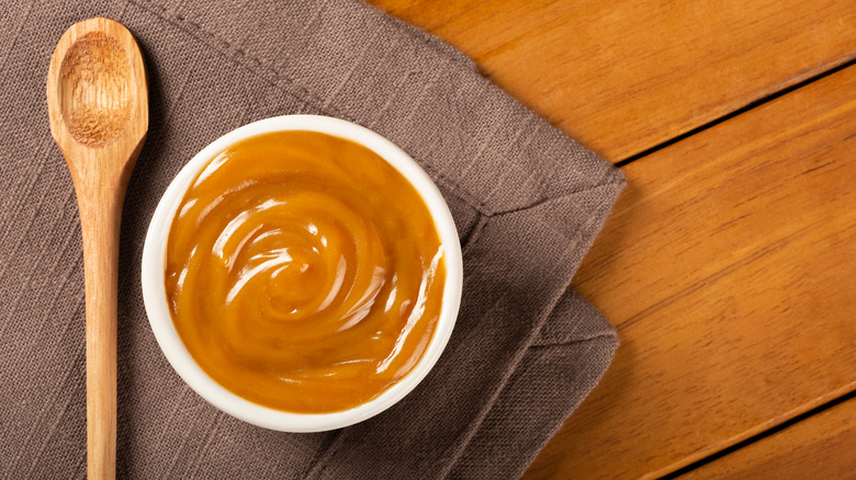 Dulce de leche in bowl