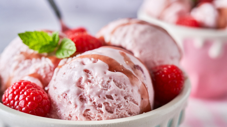 Fruity ice cream