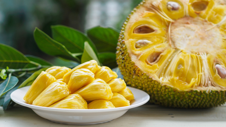 fresh whole jackfruit