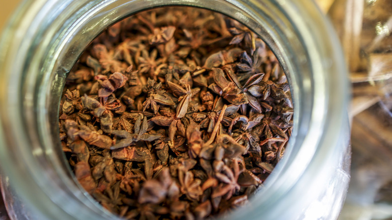 star anise in a jar