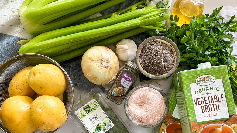 Celery soup ingredients