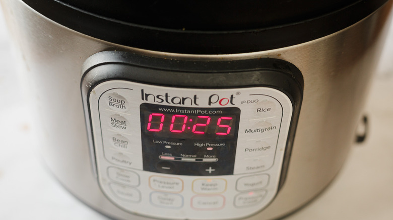 instant pot set to 25 minutes