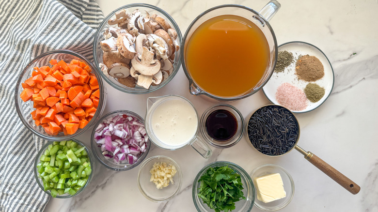 Instant pot wild rice soup ingredients