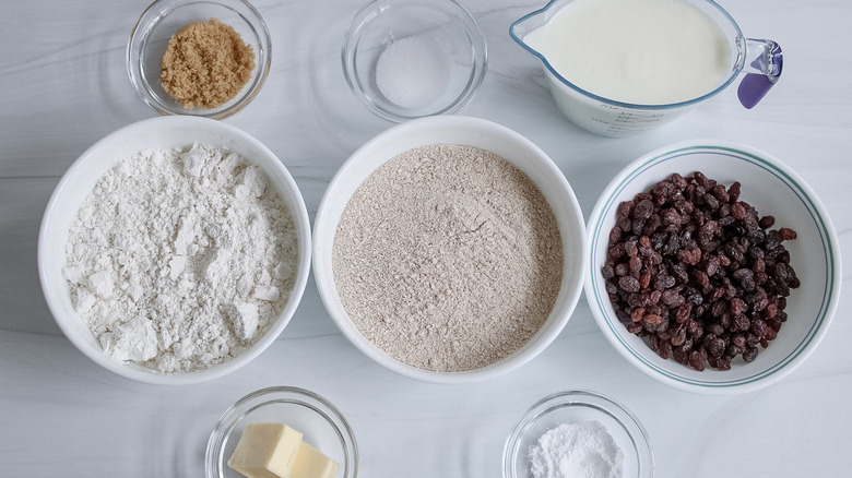 ingredients for irish soda bread