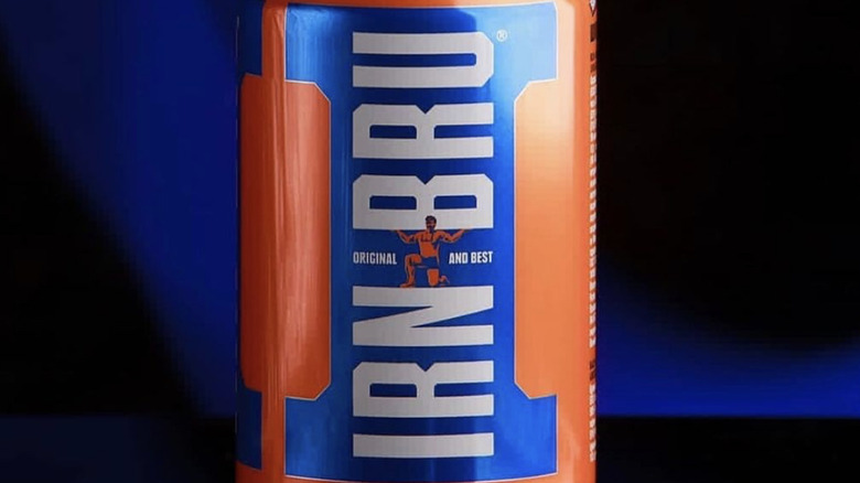 label of Irn Bru can