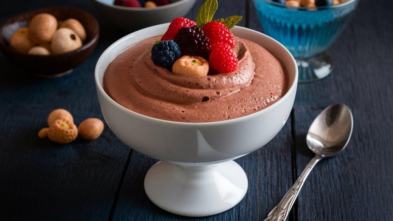 Chocolate mousse dessert