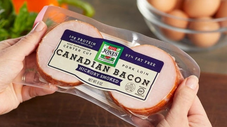 package of Canadian bacon