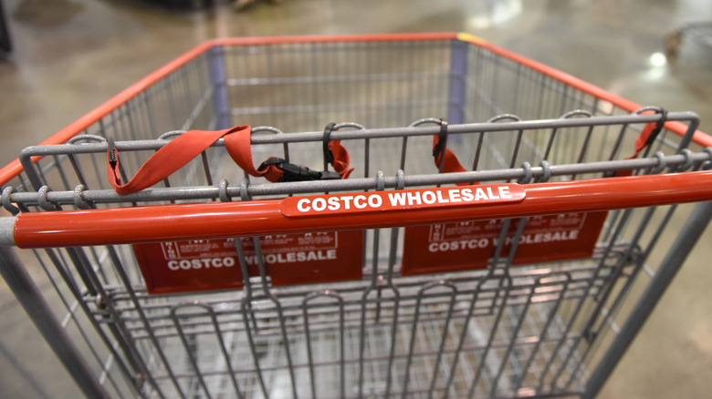 Costco Wholesale empty shopping cart