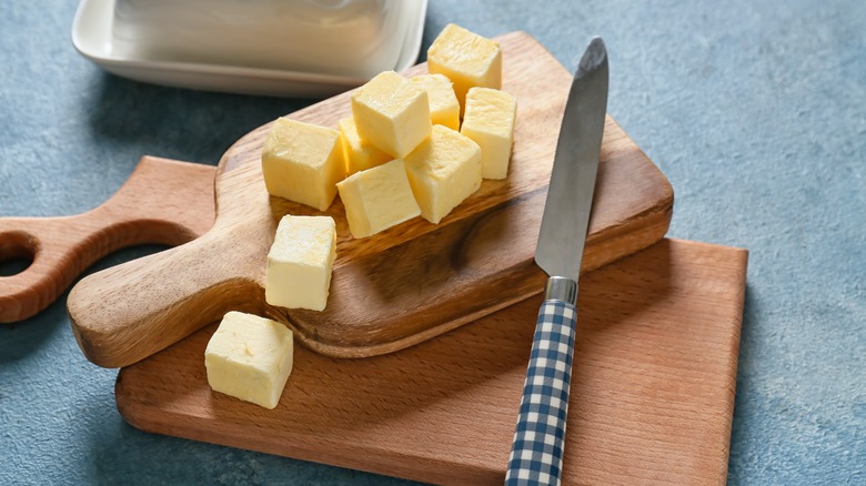 cubed butter