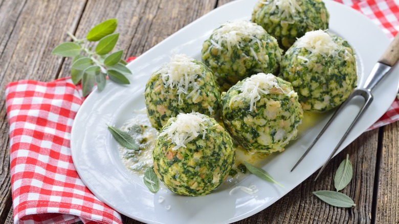 Spinach dumplings