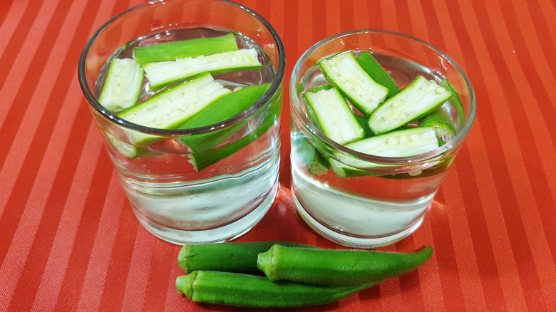 okra in water