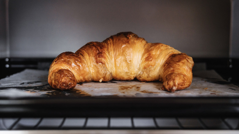 croissant in small oven